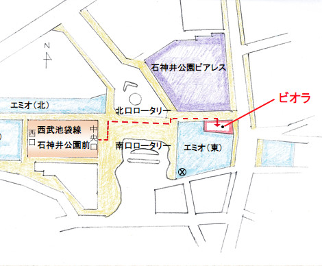 石神井公園駅前のニューシンボル